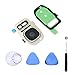 EMiEN Back Camera Glass Lens Cover + Rear Camera Bezel with Adhesive + Flash Cover Pre-Installed Replacement Parts + Repair Screwdriver for Samsung Galaxy S7 / S7 Edge (Gold)