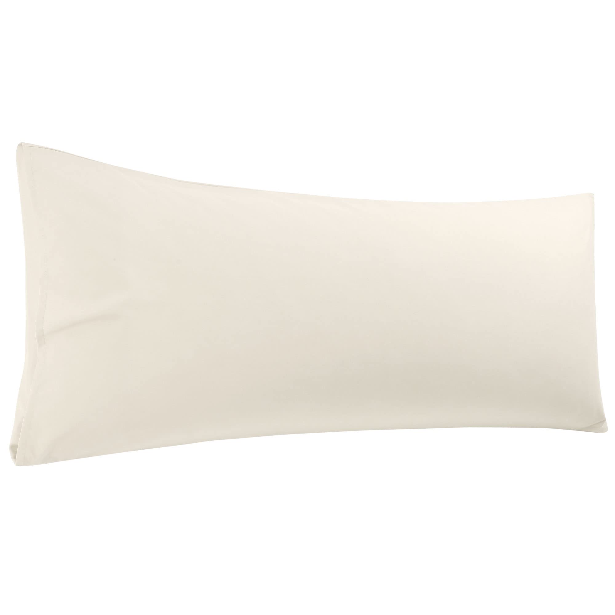 sourcing map Body Pillow Case, Microfiber Pillowcases Weave for 90 Gsm Ployester, Soft Full Replacement Covers for Body Pillows Khaki Body(51cmx122cm)