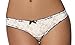 Cruiize 3 Pack Womens Splice Sexy Lace Crotchless G-String Panty white M