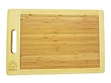 Organic Bamboo Cutting Board -Wooden Chopping Board - Antimicrobial Wood Food Prep Table - FDA Approved Food Grade - Great for Meat, Poultry, Vegetables, Cheese & More 18