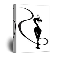 signwin-Canvas Wall Art-Cute Cat and Dog-Canvas Prints Home Artwork Decoration for Living Room,Bedroom - 12x18 inches