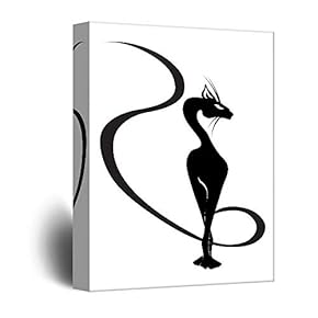 Cute Cat and Dog Home Artwork for Living Room Bedroom