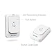 Wireless Doorbell, BESTEK Doorbell Kit Operating at over 500-feet Range with 1 Remote Button and 1 Plugin Receiver, LED Flash Lights, 36 Chimes for Home and Office (FCC Certification)- White
