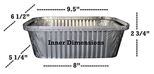 3 Pack+Disposable+Takeout+Pans+Clear