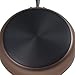 Anolon Advanced Hard-Anodized Nonstick 12-Inch Deep Frying Pan with Glass Lid / Nonstick Skillet, 12 Inch, Bronze