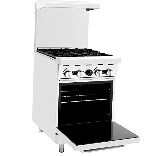 CookRite Natural Gas Range 24" 4 Burner Hotplates With Standard Oven - 124,000 BTU