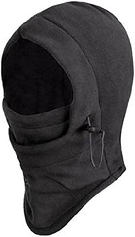 Winter Warm Windproof Hat Ski Face Mask Tactical Heavyweight Balaclava Outdoor Sports Mask (Black2)