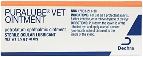 Puralube Opthalmic Ointment, 3.5g, 3-Pack with FREE Dog Treat!