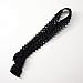 CT CRAFT LLC Black Elastic Crochet Headband Ribbon for Sewing Tutu Hair Stretchy Bows Accessories Waistband Baby Boy Girl 1-1/4 inch (30mm) x 5 Yards x 2 Rolls