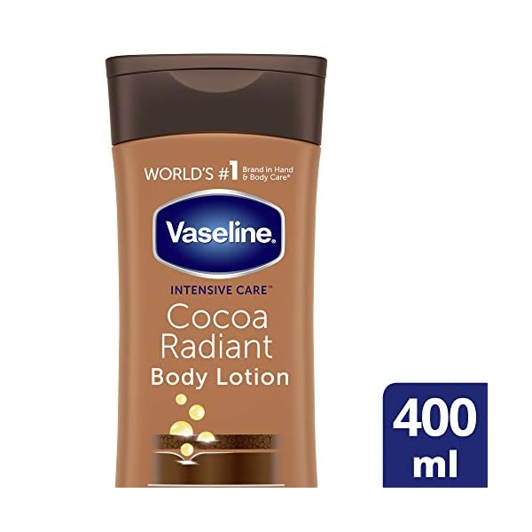 Vaseline Intensive Care Cocoa Radiant 100 Percent cocoa butter Body Lotion for dry skin 400ml