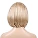 BLONDE UNICORN Blonde Bob Wig with Bangs Straight Human Hair Wigs for Women Daily Use