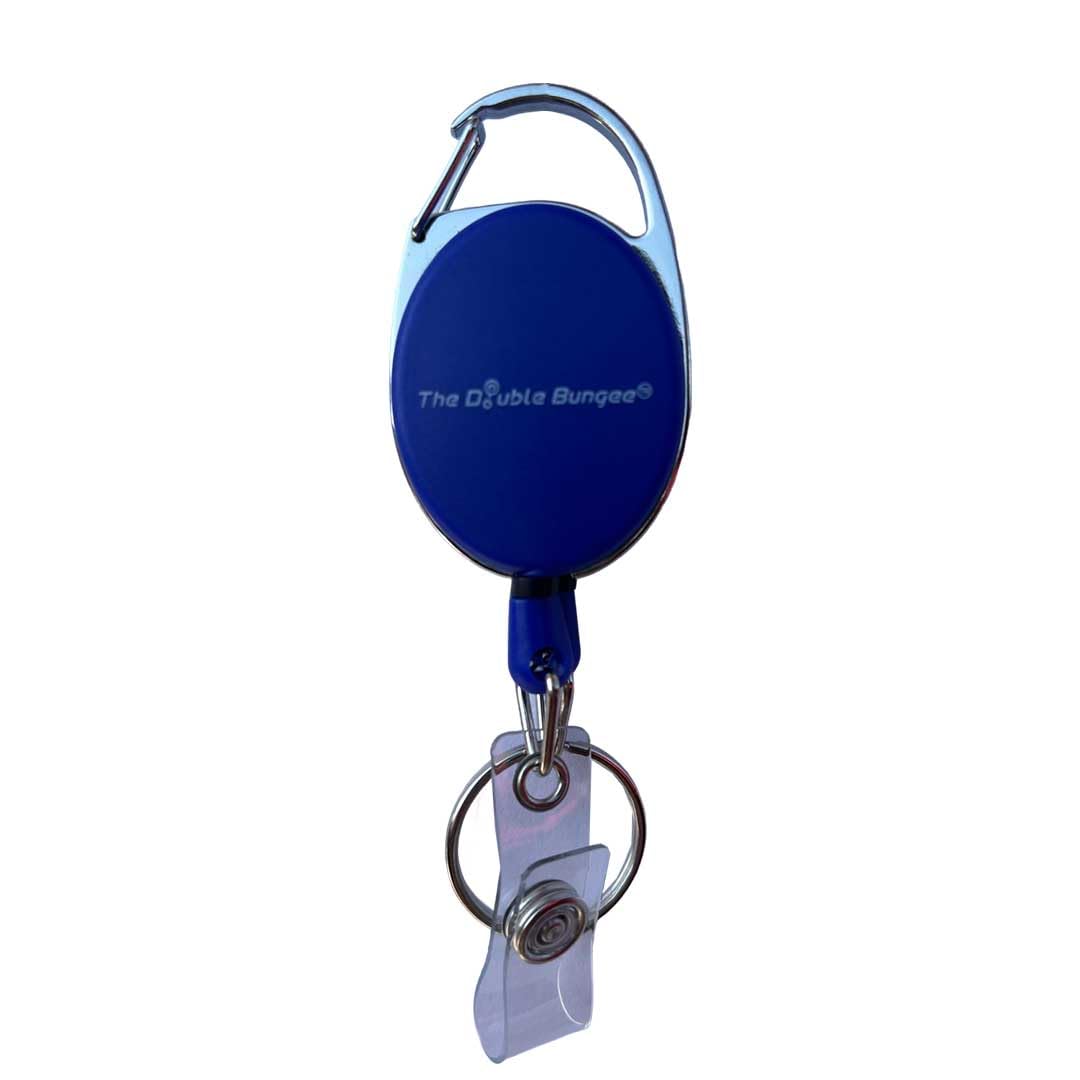 Photo 1 of The Double Bungee-Double the Function-Double the Efficiency-Patented Dual Retractable Badge & Key Holder|Oval Design| Ideal for Cards, Secure Keys & Badges
