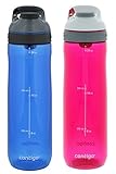 Contigo Autoseal Cortland Water Bottle, 24oz - Monaco & Sangria (2 Pack)