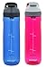 Contigo Autoseal Cortland Water Bottle, 24oz - Monaco & Sangria (2 Pack)