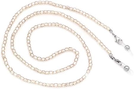 KAI Top Beaded Crystal Eyeglass Chain Glass Seed Bead Eyeglass Strap Sunglasses Holder Necklace Eyewear Retainer Lanyard