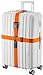 TRANVERS Extra Long Double Safe Cross Way Luggage Strap Suitcase Travel Strap Orange