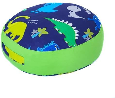 Children's Dino in the Dark Ready Filled Foam Crumb Floor Cushion Seat Kids Bedroom Playroom Accessories