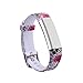 I-SMILE Newest Replacement Wristband With Secure Clasps for Fitbit Alta Only(No tracker, Replacement Bands Only) (Tatoo flowers)