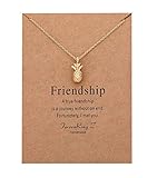 ForeveRing Z Pineapple Pendant Necklace Fruit Necklace Women Jewelry Message Card Necklace