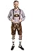 Schöneberger Men's Bavarian Lederhosen Brown - Oktoberfest Leather Trousers