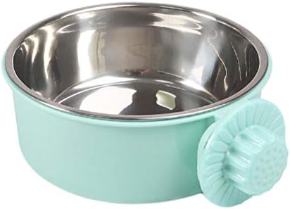 Dog Crate Hanging Bowls Removeable Stainless Steel Portable Pet