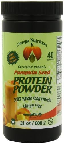 Omega Nutrition Pumpkin Seed Protein Powder, 21-Ounce (Pack of 3)