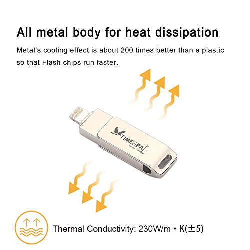 USB Stick pour iPhone Clé 16GO ATIMESPAL iPhone Mémoire avec Connecteur Lightning (16GB)