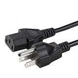 Power Cord Compatible Dynex TV DX-26L150A11 DX-LCD32-09 DX-L42-10A DX-55L150A11 DX-37L150A11 and More