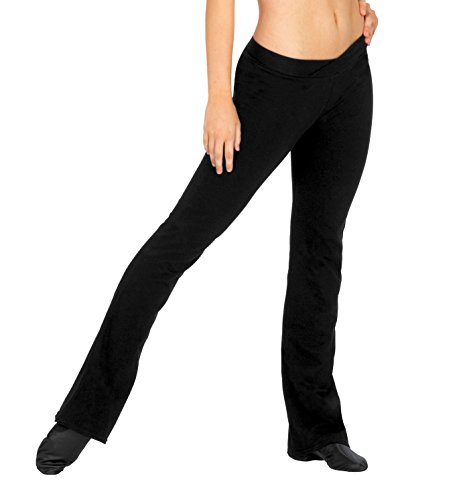 Child V-Front Jazz Pants,N5504CBLKS,Black,Small