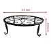 B1ST Plant Stand Wrought Iron Planter Trivet Flowerpot Holder Olde Metal / Iron Art Flower Pot Supporting Indoor Outdoor Garden Pack of 3 Colors