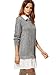SheIn Women's Contrast Collar And Hem Color Block 2 In 1 Basic Sweater Skirt Dress