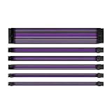 Antec Mod Sleeved Power Supply Cable Extension Kit ATX/EPS 8-pin PCI-E/6-pin w/Combs Purple UV