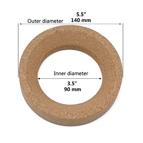 GraceMake Laboratory Flask Cork Stand,Flask Holds for Chemistry lab, 140mm/5.5"OD 90mm/3.5"ID for 1000mL- 5000mL, 2 Pcs