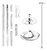Wacces New Pro Portable Stripper Fitness Exercise Spin Spinning Professional Dance Dancing Strip Spinning Pole, 45mm