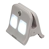 Alisten SL-M1 Mini Portable Solar Power Clip Light for Outdoor and Indoor with 3 Level Adjustable LED Light USB Chargeable - White