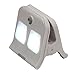 Alisten SL-M1 Mini Portable Solar Power Clip Light for Outdoor and Indoor with 3 Level Adjustable LED Light USB Chargeable - White