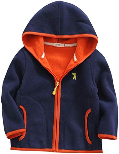 Baby Girls Polar Fleece Autumn Winter Jacket Coat Soft Warm Long Sleeve Zipper Outwear,2-3T,Grey
