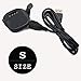 Replacement Charger for Forerunner 10/15 for Women/Man - USB Data Charger Dock Charging Cable for Garmin Forerunner 10/Garmin Forerunner 15 Size: Small (Small-Black)