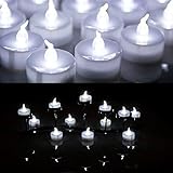 AGPtek&reg; 24 PCS LED Tealights Battery-Operated flameless Candles Lights For Wedding Birthday Party - White
