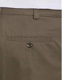 Pantalón chino de frente plano y resistente a las arrugas holgado y grande para hombre   Essentials de DXL fit by DXL