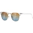 AEVOGUE Polarized Sunglasses For Women And Men Semi Rimless Frame Retro Sun Glasses AE0369