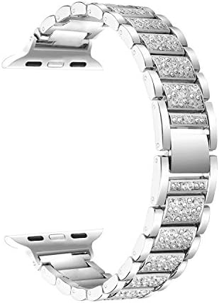 Amawell Band for Apple Watch,Stainless Steel Metal Wrist Band with Adjustable Buckle for Apple iwatch/Apple Watch Series 1,Series 2/Apple Watch Nike+. (Siliver, 38mm)