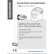morphy richards bread machine instructions