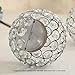 VINCIGANT Holiday Decoration Silver Crystal Candle Holders Set for Anniversary Wedding Halloween, Fit Best with Flameless LED Tea Light Candles