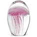 Glowing Jellyfish with LED 3 color Light Base - Pink JellyFish Glows in the Dark Too