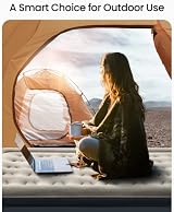 iDOO Single Air Bed with Built-In Pump 188x99x38cm 249kg Max view 7
