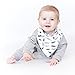 Baby Bandana Drool Bibs with Snaps, Organic Super Absorbent Cotton Drooling & Teething Bib Set of 4 by Matimati (Ants&Houses)
