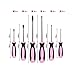 Pink Power Magnetic Screwdriver Set - 6 Piece Phillips Head and Flat Head Hand Pink Tool Set for Women & Ladies - Insulated Screwdriver Kit with Magnetic Tip - Screw Drivers Set