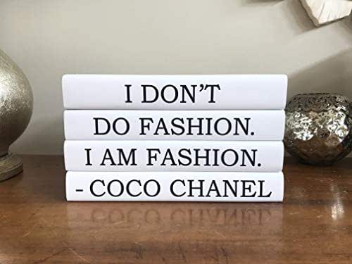 Chanel Decorative Quote Book Set, Fashion
