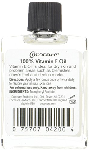 Cococare 100% Vitamin E Oil, 1 Ounce (Pack of 2)